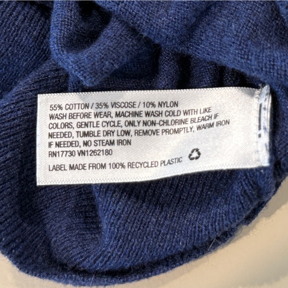 Cat & Jack Girls Navy Button Cardigan Sweater Size L (10/12) - Picture 4 of 5